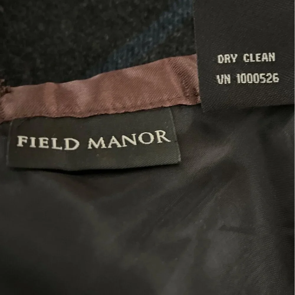 Field Manor Skirt Size 12 Wool Chevron Plaid Ruffle Hem Academia Cottagecore